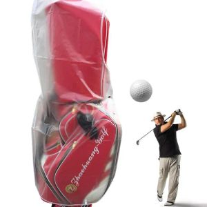 Aksesuarlar PVC Şeffaf Golf Yağmur Kapağı Cape Paketi Kulübü tutun ve tüm golf çantaları için uygun yağmurdan uzak tutun