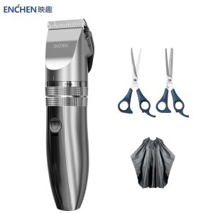 Kontrol Enchen Hunter USB Elektrikli Saç Clippers Erkekler İçin Düzelticiler Saç Kesme Şarj Edilebilir Elektrikli Tıraş Makinesi Berber Çocuklar / Yaşlı