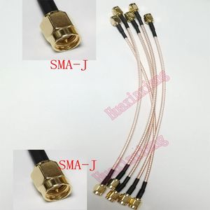 5pcs/lot SMA-J-Sma J Erkek Jack Konnektörü RF Koaksiyel Uzantı Pigtail Kablosu RG316