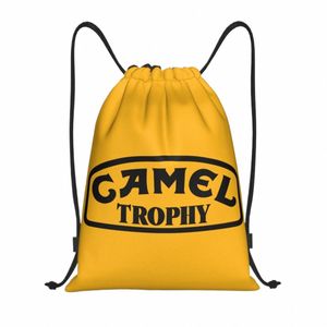 Deve Trophy Logo Drawstring Sırt Çantası Spor Çanta Erkekler İçin Kadınlar Mağaza Sackpack 17p1#