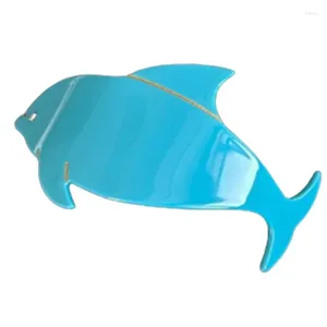 Accessori per capelli Fermaglio per capelli Blue Dolphin Mollette dolci Clip a molla grande per adolescenti Donne estetiche Modellatura della coda di cavallo