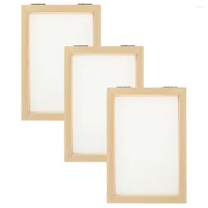Рамки 3 шт., поделки из бумаги своими руками, изготовление плесень, сетка, дизайн, экран, деревянный