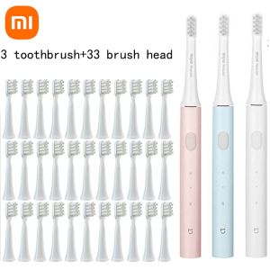 Продукты оригинальная Xiaomi Mijia T100 Sonic Электрическая зубная щетка Mi Smart зубная щетка красочная USB.