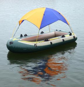 24 kişi şişme tekne tenteleri muşamba çadır hovercraft güneş barınağı kanopi kauçuk yelkenli güneş gölge teknesi kayak kiti x356d13974743