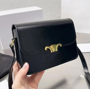 2024 saco de designer adolescente triomph saco de couro sacos crossbody saco de impressão de tecido sacos de sela