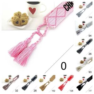 Luxus-Schmuckarmband für Damen, klassisch, handgestickter Text, Boho-Armband aus geflochtenem Seil, fertig mit Quaste 0-185, modischer Damenstil