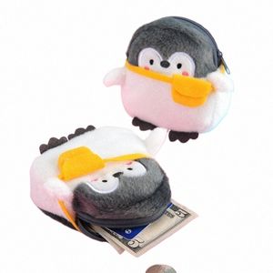 Omuz çantası küçük penguen kawaii penguen peluş cüzdan yumuşak penguen peluş para çantası kızlar sevgililer sevgililer hediyeleri küçük 015d#