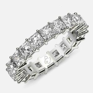 Hailer Joyas Ladies Vvs D белые кольца с драгоценными камнями из стерлингового серебра, кольцо принцессы с муассанитом вечности для комплекта ювелирных изделий
