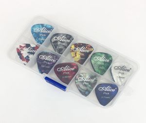 40 adet Alice Selüloid Gitar Seçimleri 1 Depolama Kutusu Melektrik Kalınlığı 046 071 081 096 12 15 mm Mix Mediator4293060