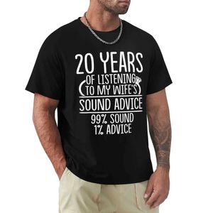 Erkek Tişörtleri 20 Ekim Evlilik Yıldönümü Kocası ve Wifes T-Shirt Büyük Boy Retro Giyim Menl2403 için Ter Tişört