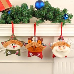 Dekoratif Figürinler Noel Peluş Dekorasyonları Noel Baba Kardan Adam Toys Noel Asma Süsler Festival Sezon Kolye Mutlu Yıl 2024 Navidad