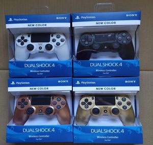 En İyi Kablosuz Denetleyici Şok 4 Gamepad PS4 Joystick Perakende Paket Logo Oyun Denetleyicisi ile Flydream DHL 8497595