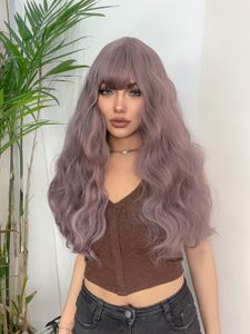 Химическое волокно -химическое волокно Пурпурное Европа и мода в США. Случайный Хэллоуин Cos Cos Styling Curly Hair