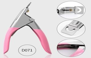 Paslanmaz Çelik U Nail Art Clipper UV Akrilik Yanlış Tırnaklar Kenar Kesici Uçları Manikür Tool3773609