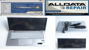 Alldata 1053 ve MIT 58 CFAX2 Süper Dizüstü Bilgisayar I5 8G 1 TB Mini SSD Araba Onarım Yazılımı Tam Set4332053