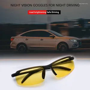 Güneş gözlüğü sürüş gündüz gece gözlüklü-parıltı motosiklet sürücü gözlükleri UV koruma gözlük arabası aksesuarları