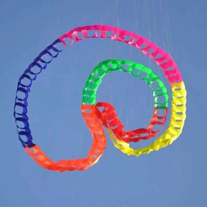 3d 24/48/96 delik büyük yumuşak uçurtma kuyruk asılı delik yılan şekilli renkli dönen şemsiye bez Kefu halat aksesuarları 240424