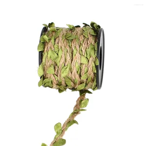 Декоративные цветы 10м моделирование зеленые листья ткацкие веревки Свадебные дни рождения