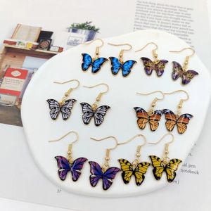Серьги богемная бабочка для женщин простые многоцветные индивидуальные ювелирные аксессуары для вечеринки для насекомых