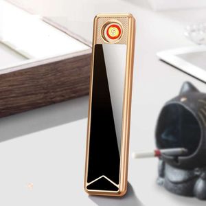 Бестселлеры USB Lighters Push Pull Switch безопасные прочные электрические сигареты зажигалки с подарочной бумажной коробкой