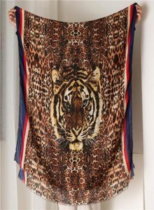 Печать Tiger Head Leopard Print Scarf MA039 утра