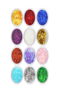 12 18 24pcs hail Art Glitter Powder Tinsel Tisel Cride Lace Dust Silk Mix Trips Confetti Голографические блестки для украшения 6168564