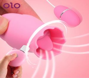 Оло языковой вибратор грудь увеличить массажер G Spot мастурбатор сосок Sucker Sex Toys for Woman Clitoris Licking Stimulator Mx19127997003