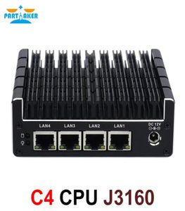 Partaker New NUC Mini PC Celeron J3160 Quad Core 4 Intel I210AT NIC X86 Computer Soft Router Server Support Pfsense AESNI9767042