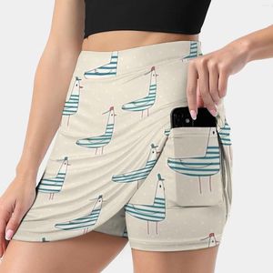Gonne gabbiani coreani gonna di moda estate per donne a prova di luce pantalone barca carta corallo scrapbook spiaggia