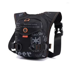 Backpack Tactical Motorcycle Bag multifuncional cintura à prova d'água para a parte externa da coxa Bolsas de ginástica esportiva Fanny Pack for Men Women