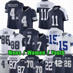 Micah Parsons Ceedee Lamb Futbol Forması Dak Prescott Trevon Diggs Ezekiel Elliott Demarcus Lawrence Emmitt Smith Jake Ferguson Tony Romo Daron Bland Tyler Guyton