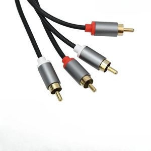 Джек от 3,5 до 2 RCA Aux Cable 3,5 -мм разъем до 2RCA Мужской разветвленный аудио -провод для телевизионного ПК Усилитель ПК Домашний театр