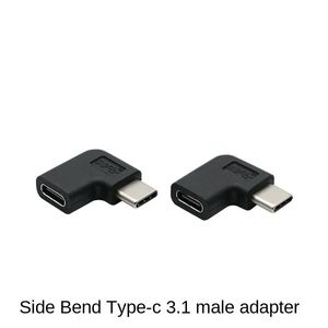 90 Derece Sağ açılı USB 3.1 Tip C Erkek ila Kadın Dönüştüricisi L ŞEKİL USB-C ADAPTER Akıllı Telefonlar Taşınabilir Konektör