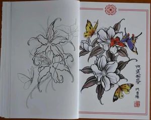 Dövme Kitap Kelebek Aşk Çiçek Dövme Çiçekleri Güzel Tatoo Kitapları Gül Dövmeler Kitap Şakayık Desen Nakış Sabağı 240423