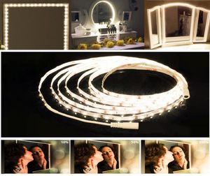 240 LEDS Kozmetik Ayna Vanity Işıkları Esnek Makyaj Şeridi Işık Kiti Kozmetik Işıklar Dimmer Switch1802326 ile Yatak Odası Dekorasyonu