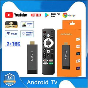 Android TV Box G7 Stick 4k Amlogic S905Y4 2G 16G WiFi BT 4.2 Media Player Smart 11 ATV Drop Drop Electronics Satellite Cable OTAGP