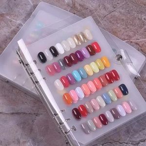 2024 New Nail Art Piece Книга для хранения большой емкости выставочная карта карта карта Clip Display Board Diy Simple Album Horese Book