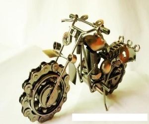 Creative Vintage Motorcycle Iron Metal Craft Craft As Party Souvenir Home Decor Shabby Chic Motor van8863590