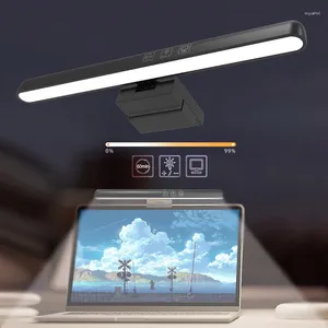 Masa lambaları Göz bakım masası lambası 25cm LED dizüstü bilgisayar monitörü Işık kısaltabilir okuma USB ile çalışan asılı kelepçe ince ekran için