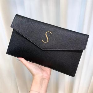 Moda Girl Crossbody Clutch Designer Bag para mulher FLAP CLÁSSICA A Carteira Branca Tote Envelope Caviar Bolsa Mirror de qualidade Men