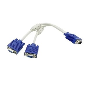 RGB VGA SVGA Мужчина до 2 VGA Two HDB15 Удлинитель женского разветвления