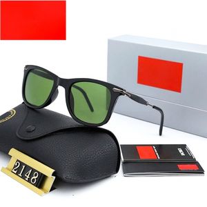 Солнцезащитные очки Mens Mens Mens Mens Metal Temple Temple Wayfarer Designer солнцезащитные очки для женщин поляризовать очки UV400 Lens Sun Glasses Luxury Sonnenbrille Casual Fashion Shade