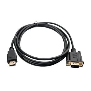 Без чипа Black 1 M 8 HDMI-совместимый с VGA Computer Notebook Video Adapter Cable