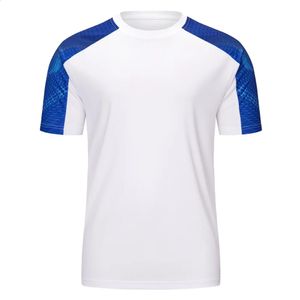 Camicia da calcio da uomo taglie forti da calcio color patchwork o-collo corto maniche corte sportswear rapido secco secco da calcio secco top 240426