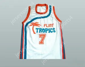 Özel Nay Mens Gençlik/Çocuk Flint Tropics 7 Kahve Siyah Basketbol Forması Yarı Pro Team Yeni Top Dikişli S-6XL