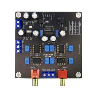 Amplifikatörler DLHIFI tek PCM1794A PCM1794 Decoder Goldplated Siyah PCB HIFI 24bit 192kHz NE5534 NE5532 OP AMP DAC DAC HIFI Amplifikatör için