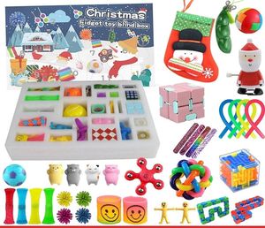 Игрушки рождественского календаря Advent Pack Antist Stress Toy Set Marble Gift Sensory Antistress Lireed