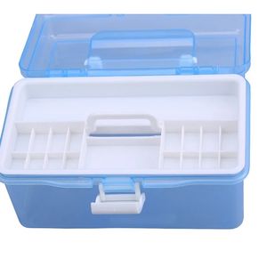 Ручная ручная настольная коробка для хранения пластиковой ножницы организация макияжа ювелирные украшения для ногтя