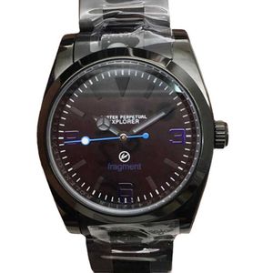 Tasarımcı Watch Reloj Saatler AAA Mekanik Saat Lao Jia 369 Elektrikli Siyah Mavi Günlük Tek Takvim Otomatik Mekanik Saat RZ Makinesi