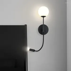 Duvar lambası Modern Tasarımcı Led Silikon Hortum Tüpü Çalışma Yatak Odası Ev Dekoru Appliance Ins Banyo Aynası Ayarlanabilir Luminaria